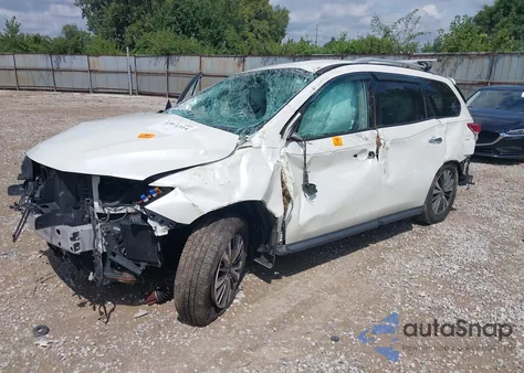 2018 Nissan Pathfinder Sl из США, поврежденный, VIN 5N1DR2MM5JC613405